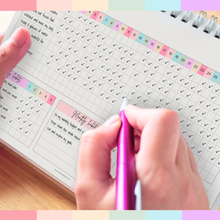 Load image into Gallery viewer, Habit Tracker Calendar – Daily, Weekly & Monthly Habit & Goal Tracker, Wire-Bound Planner with Colorful Design, Premium 250gsm Paper | A5