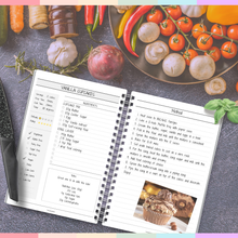 Load image into Gallery viewer, Recipe Notebook & Family Cookbook: Blank Recipe Book to Create and Organize Your Own Personalized Recipe Collection | A5 Mono