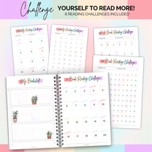 Load image into Gallery viewer, Reading Journal for Book Lovers | Log Book to Summarize, Review and Rate the Books you've Read | A5 Pastel Rainbow
