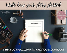 Load image into Gallery viewer, Reasons Why I Love You Scrapbook for Valentines Day | Love Journal Gift for Her & Him