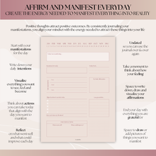 Load image into Gallery viewer, Manifestation Journal | Law of Attraction Daily Planner to Manifest your Dream Life | A5 Lux