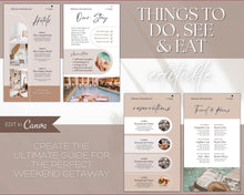 Load image into Gallery viewer, Bachelorette Itinerary Template: Personalize with our Canva Template | Mobile Itnierary for Weekend Girls Trips