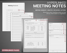 Load image into Gallery viewer, ALL ACCESS template pack for the reMarkable 2 | 2026 Daily Planner, Digital To Do List, Meeting Minutes, Journal & Notebook, Calendar, Tasks