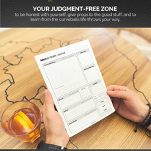 Load image into Gallery viewer, Mental Health Journal for Men | Daily Gratitude, Self Care, Intentions, Affirmations and Nutrition | A5 Mono