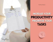 Load image into Gallery viewer, Task Triage: Prioritize and Organize with To-Do List, Brain Dump, and Task Tracker - Printable and Digital Planning Templates | Mono