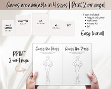 Load image into Gallery viewer, 'Guess the Dress' Bridal Shower Game Printable