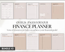 Load image into Gallery viewer, Ultimate ADHD Planner Bundle | Printable ADHD Neurodivergent Daily Life Planner, Fitness, Goal, Finances & Budget, Self Care Planner | Lux