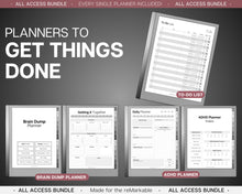 Load image into Gallery viewer, ALL ACCESS template pack for the reMarkable 2 | 2025 Daily Planner, Digital To Do List, Meeting Minutes, Journal & Notebook, Calendar, Tasks