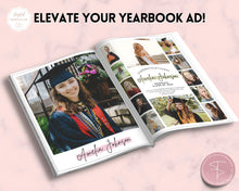 Load image into Gallery viewer, Yearbook Ad Template for Senior & High School Graduation | FULL Page School Yearbook | Style 5
