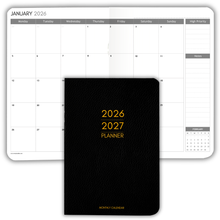 Load image into Gallery viewer, 2026-2027 Pocket Planner | Small A6 Size - Fits in Your Bag | Two-Year Calendar | Premium 120gsm Paper | Portable & Durable Design