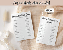 Load image into Gallery viewer, 40 Baby Shower Games Printable BUNDLE | Gender Neutral Baby Shower Activity for Woodland, Boho, Neutral Theme Baby Showers
