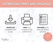 Load image into Gallery viewer, Task Triage: Prioritize and Organize with To-Do List, Brain Dump, and Task Tracker - Printable and Digital Planning Templates | Mono