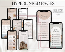 Load image into Gallery viewer, MOBILE Travel Itinerary Template | Create Your Travel Guide Itinerary for Weekend Trips, Birthdays, Girls Trips with Canva