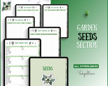 Load image into Gallery viewer, Digital Gardening Planner | With Plant Journal, Garden Planner 2024, Planting Calendar, Plant Care, Seed Starting, Herb Notes for GoodNotes & iPad