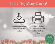 Load image into Gallery viewer, Christmas Family Feud Game | Holiday Xmas Party Game Printables for the Family | Green