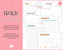 Load image into Gallery viewer, TEACHER Planner  Printable - 50+ pg BUNDLE | Academic Lesson Planner Template | Colorful Sky