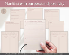Load image into Gallery viewer, Manifestation & Affirmation Journal | Law of Attraction, Vision Board & Mindfulness Printables | Lux