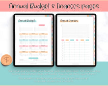 Load image into Gallery viewer, Biweekly Paycheck Budget Planner | DIGITAL GoodNotes Budget by Paycheck Planner | Zero Based Finance | Colorful Sky
