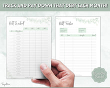 Load image into Gallery viewer, Savings Challenge Printables BUNDLE  set of 12 Saving Trackers, Cash Envelope Stuffing, A6 Budget Binder, Save Money Challenges, Mini saving