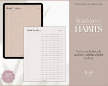 Load image into Gallery viewer, Self Care Planner & Wellness Journal BUNDLE | Printable Selfcare Tracker Checklist, Wellbeing, Mindfulness & Health Planners | Lux