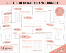 Load image into Gallery viewer, 10k Envelope Challenge, 10000 Savings Tracker Printable, 100 Envelopes Save, Budget Cash Envelope, 100 day challenge, Money Saving Finance | Pink Scrawl