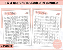 Load image into Gallery viewer, 10k Envelope Challenge, 10000 Savings Tracker Printable, 100 Envelopes Save, Budget Cash Envelope, 100 day challenge, Money Saving Finance | Pink Scrawl