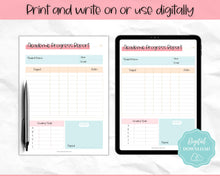 Load image into Gallery viewer, Homeschool Report Card | Printable Student Academic Progress Report Template | Colorful Sky
