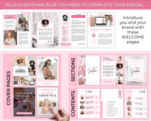 Load image into Gallery viewer, 60+ WORKSHEET Template Bundle | Canva Workbook Templates & Lead Magnet for Coaches | Brit Pink