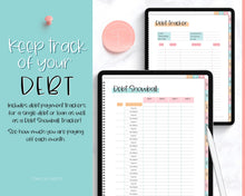 Load image into Gallery viewer, Biweekly Paycheck Budget Planner | DIGITAL GoodNotes Budget by Paycheck Planner | Zero Based Finance | Colorful Sky