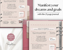 Load image into Gallery viewer, Manifestation & Affirmation Journal | Law of Attraction, Vision Board & Mindfulness Printables | Lux