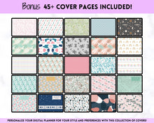 Load image into Gallery viewer, Digital GOAL Planner | GoodNotes Goals Tracker, SMART Goal Setting, Vision Board, UNDATED iPad Goal Journal | Pastel Rainbow