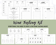 Load image into Gallery viewer, Wine Tasting Kit for Wine Nights, Bachelorette Party, Bridal Shower, Galentine's & Blind Tasting