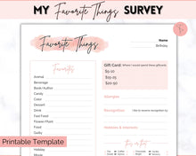Load image into Gallery viewer, Get To Know Me Printable Game |  Get To Know You Ice Breaker Game | Employee Favorite Things, Team Building, Christmas Party | Pink