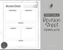 Load image into Gallery viewer, Nursing Revision Sheets for Medical School | Medicine & Nursing Students, Exam Revision Notes & Guide Templates | Sky Mono