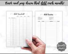 Load image into Gallery viewer, Finance Planner BUNDLE | Printable Budget Planner Templates & Spending, Expenses & Savings Trackers | Swash