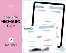 Load image into Gallery viewer, Disease Template, Nursing Patho Pathophysiology Study Guide for Students, Med Surg Brain Sheet, Disease Overview Printable | Mermaid