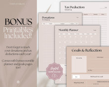 Load image into Gallery viewer, Gratitude Journal Printable Bundle | Mindfulness Log, Gratitude Template, Self Care & Wellness Planner | Lux