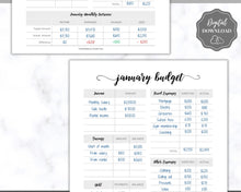 Load image into Gallery viewer, Finance Planner BUNDLE | Printable Budget Planner Templates & Spending, Expenses & Savings Trackers | Swash