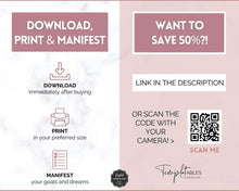 Load image into Gallery viewer, Manifestation & Affirmation Journal | Law of Attraction, Vision Board & Mindfulness Printables | Lux