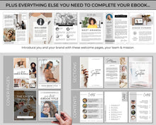 Load image into Gallery viewer, 140+ eBook Template Canva, Workbook, Worksheets & Lead Magnet for Coaches, Bloggers. Opt In, Charts, Checklists, Planners, Webinar, Challenges | Brit Mono