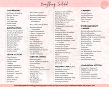 Load image into Gallery viewer, Digital Ultimate Wedding Planner for iPad | GoodNotes Wedding Checklist, Wedding Schedule, Bridal Binder, Wedding Budget & Itinerary | Pink Watercolor