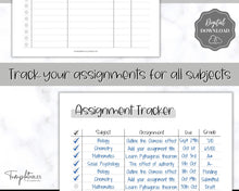 Load image into Gallery viewer, Assignment Tracker for Students | Homework & Assignment Planner | Mono