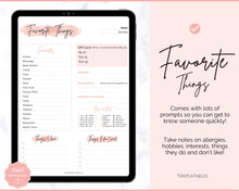 Load image into Gallery viewer, Get To Know Me Printable Game |  Get To Know You Ice Breaker Game | Employee Favorite Things, Team Building, Christmas Party | Pink