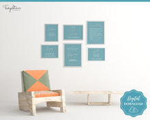 Load image into Gallery viewer, 15 Airbnb Posters! Editable Template Bundle, Wifi password Sign, Welcome Book, House Rules, Airbnb Host, Vacation Rental, Check Out Signage | Blue