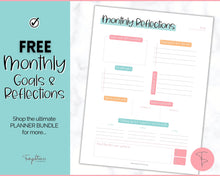 Load image into Gallery viewer, FREE - Monthly Goals &amp; Reflections Printables | Colorful Sky
