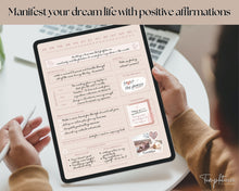 Load image into Gallery viewer, Digital Manifestation & Affirmation Journal | GoodNotes Law of Attraction, Vision Board & Mindfulness Planner | Lux