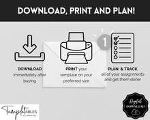 Load image into Gallery viewer, Assignment Tracker for Students | Homework & Assignment Planner | Mono