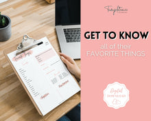 Load image into Gallery viewer, Get To Know Me Printable Game |  Get To Know You Ice Breaker Game | Employee Favorite Things, Team Building, Christmas Party | Pink