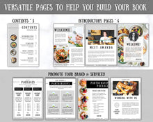 Load image into Gallery viewer, Recipe Cookbook Template | Editable Canva Digital eBook | Farmhouse Mono