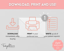 Load image into Gallery viewer, 4 Patient Nurse Report Sheet to Organize your Shifts | Nurse Brain Sheet, ICU Nurse Report Patient Assessment Template | Pink